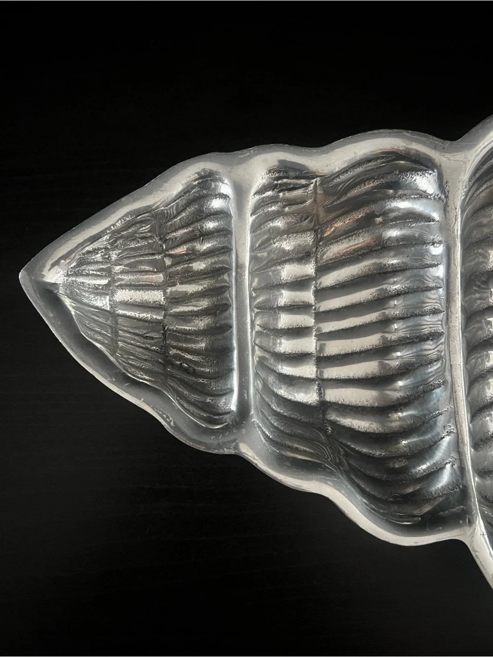 Silver Conch Shell Serving Tray Cast Aluminum Metal by Target